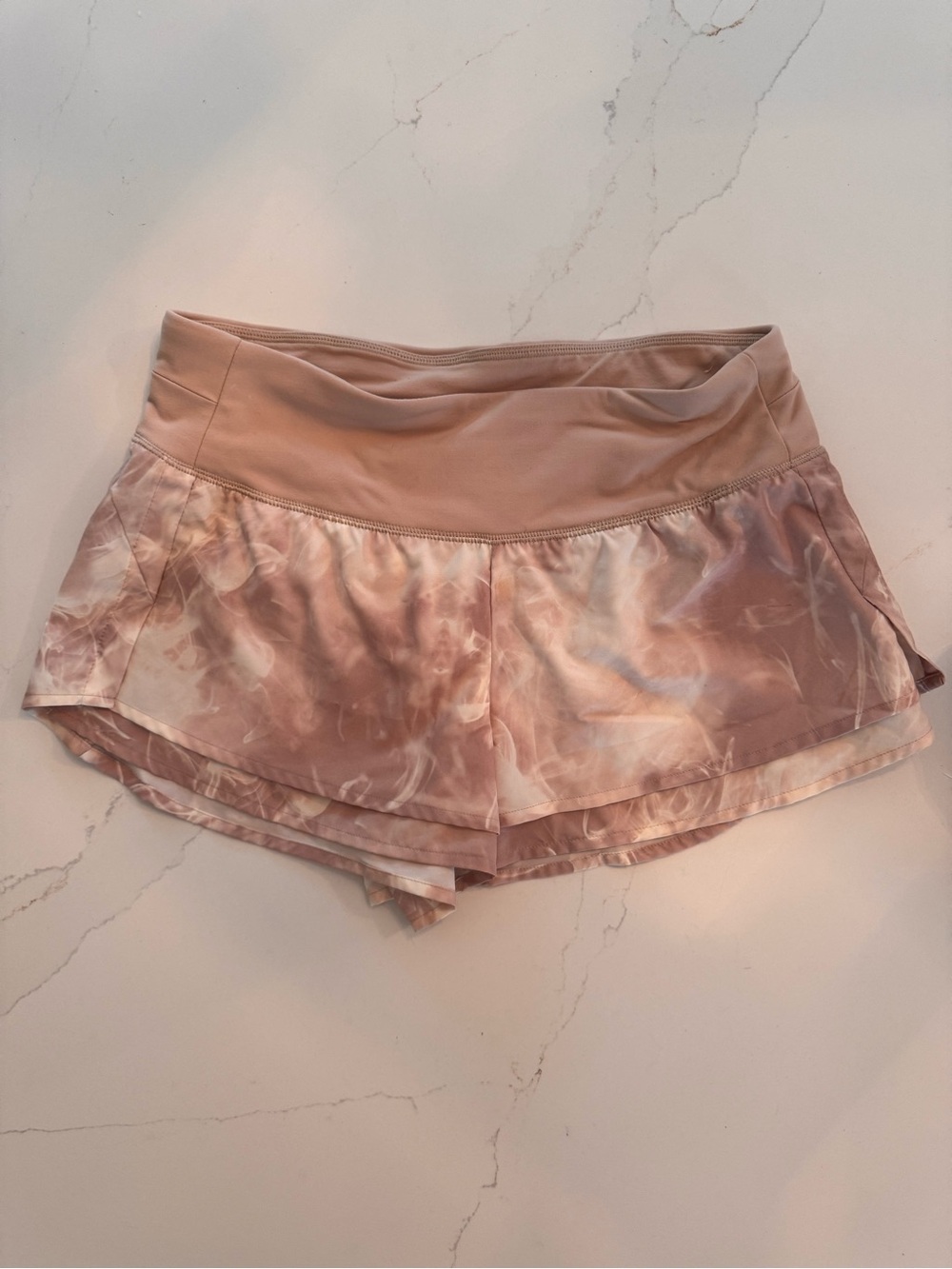 CALIA by Carrie Underwood Blush Tie-Dye Athletic Shorts